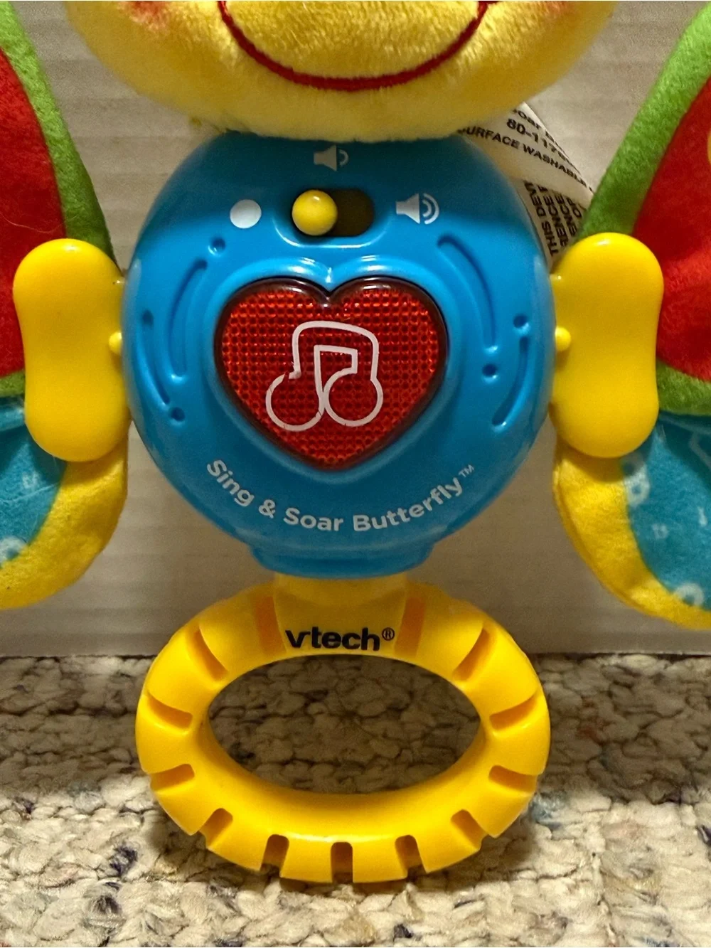 Vtech Sing & Soar Butterfly Baby TeachShapes, Numbers, Sounds, Grasping-tested